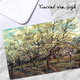 The White Orchard Vincent van Gogh Folded Greeting Card