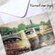 The Siene with the Pont de la Grande Jatte Vincent van Gogh Folded Greeting Card