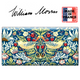 William Morris Strawberry Thief navy blue soft velour glasses case made in France William Morris Strawberry Thief navy blue soft velour glasses case made in France