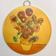 Van Gogh – Set of 4 Round Metal Wall Pictures – 15 cm – Home Décor