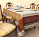 Coteau Cinnamon Jacquard French Tablecloth 160x350cm 12seats Made in France