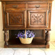 French Provincial Louis Revival Oak Sideboard / Hall Table – Antique European