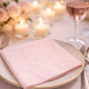 dust pink embossed paper napkins 33x33cm elegant textured serviettes