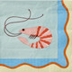 20 Paper Napkins – Coastal Prawn & Stripes – 33x33cm Luncheon