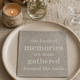 gathered around the table paper napkins 33x33cm linen look quote serviettes
