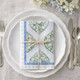20 Paper Napkins – Blue Green Floral – 33x33cm Luncheon