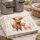 highland cow calf paper napkins 33x33cm farm animal serviettes