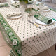 300 x 150 cm – Seats 10 – Rectangular French Tablecloth – Cotton – Bastide Green – Made in France