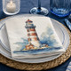 coastal lighthouse paper napkins 33x33cm beach house serviettes