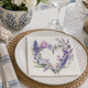 20 Paper Napkins – Lavender Heart – 33x33cm Luncheon