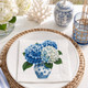 blue hydrangea paper napkins floral vase Hamptons style luncheon serviettes 33x33cm
