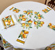 Lemon White French Serviette Napkin Made in France