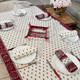 300 x 150 cm – Seats 10 – Rectangular French Tablecloth – Stain-Resistant Coated – Marat Bastide Burgundy – Made in France