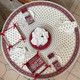 180 cm Round French Tablecloth – Stain-Resistant Coated – Marat Bastide Burgundy – Made in France