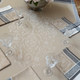 250 x 160 cm Seats 8 Rectangular French Tablecloth Jacquard Versailles Beige Made in France