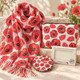 Poppy Print Shawl Gift Set