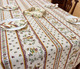 Moustiers Red French Tablecloth 155x300cm 10seats COATED Made in France