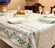 Ramatuelle Ecru French Tablecloth 155x300cm 10seats COATED Made in France