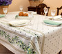 Ramatuelle Ecru French Tablecloth155x200cm 6Seats COATED Made in France