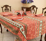 Marat Avignon Tradition Rust French Tablecloth 155x200cm 6Seats Made in France