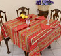 Marat Avignon Red Square FrenchTablecloth 150x150cm Made in France