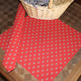 Marat Avignon Red French Tablecloth 155x250cm 8Seats COATED Made in France