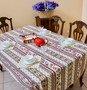 Marat Avignon Ecru French Tablecloth 155x200cm 6Seats COATED Made in France