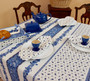 Marat Avignon Tradition White French Tablecloth 155x250cm 8seats COATED Made in France