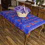 Poppy Blue 155x120cm  4-6Seats Small Tablecloth Made in France