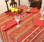 Marat Avignon Red French Tablecloth Square150x150cm COATED Made in France