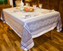 Olivia Lin Jacquard French Tablecloth 160x300cm 10seats Made in France