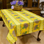 Lavender Yellow155x350cm 12seats COATED French Tablecloth Made in France