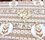 Moustiers Red 155x350cm 12seats COATED French Tablecloth Made in France