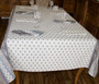  Marat Avignon Bastide Turquoise 155x350cm 12Seats French Tablecloth Made in France