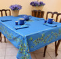 Nyons Blue French Tablecloth 155x200cm 6 Seats Made in France
