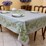 Nyons Grey French Tablecloth 155x250cm 8seats COATED Made in France