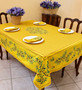 Nyons Yellow 155x350cm 12Seats French Tablecloth Made in France 