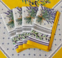 french cotton napkins lavender bunch