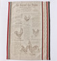 Le Journal des Poules Jacquard Tea Towel Made in France