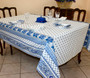 Marat Avignon Bastide White French Tablecloth 155x300cm 10Seats COATED Made in France