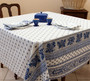 Marat Avignon Bastide White Square 150x150cm COATED Tablecloth Made in France