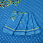 Nyons Blue French Tablecloth 155x250cm 8seats COATED Made in France