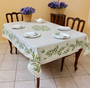 Nyons Ecru French Tablecloth 155x250cm 8seats COATED Made in France