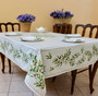 Nyons Ecru French Tablecloth 155x300cm 10Seats COATED Made in France