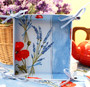 Bread Basket Poppies Light blue