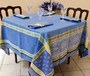 Vaucluse Yellow 160x160cm Square Jacquard French Tablecloth Made in France 