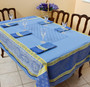 Vaucluse Yellow Jacquard FrenchTablecloth 160x200cm  6seats Made in France