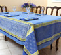 Vaucluse Yellow Jacquard French Tablecloth 160x250cm 8seats Made in France