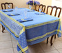 Vaucluse Yellow Jacquard French Tablecloth 160x250cm 8seats Made in France