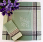 Olivia Green French Jacquard Napkin Made in France